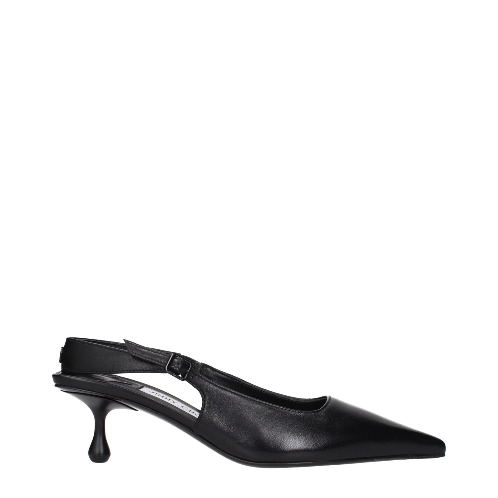 8973142-1.jpeg Jimmy Choo Black Leather Flat Sandals - Image 1