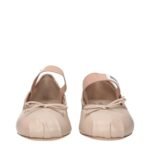 Miu Miu Pink Leather Ballet Flats - Image 3