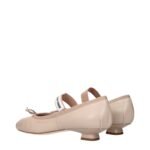 Miu Miu Pink Leather Ballet Flats - Image 4