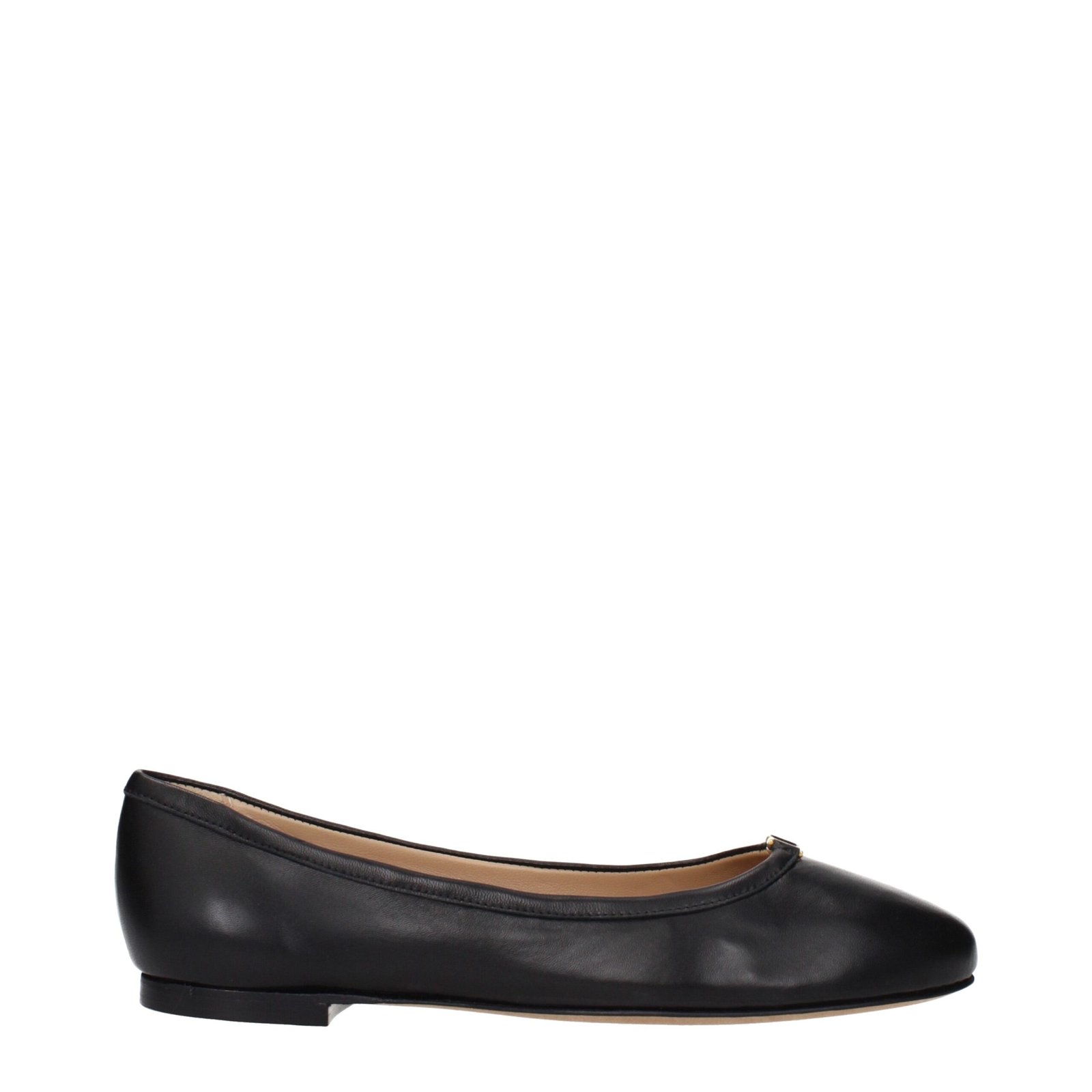 9062313-1.jpeg Chloé Black Leather Ballet Flats - Image 1