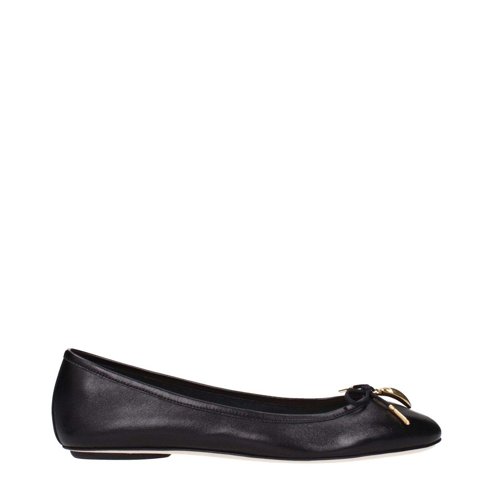 9062322-1.jpeg Chloé Black Leather Ballet Flats - Image 1