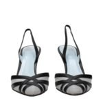 Valentino Garavani Black Leather High Heel Pumps - Image 3