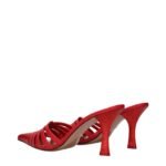 Paris Texas Red Leather Stiletto Heel Sandals - Image 4