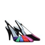 Valentino Garavani Black Leather High Heel Pumps - Image 2