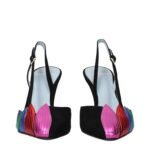 Valentino Garavani Black Leather High Heel Pumps - Image 3