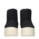 Rick Owens Black Fabric Ankle Boots - Image 3