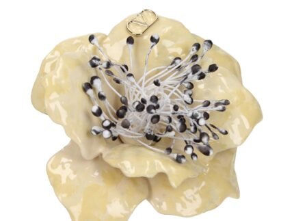 Valentino Garavani Beige Metal Broch