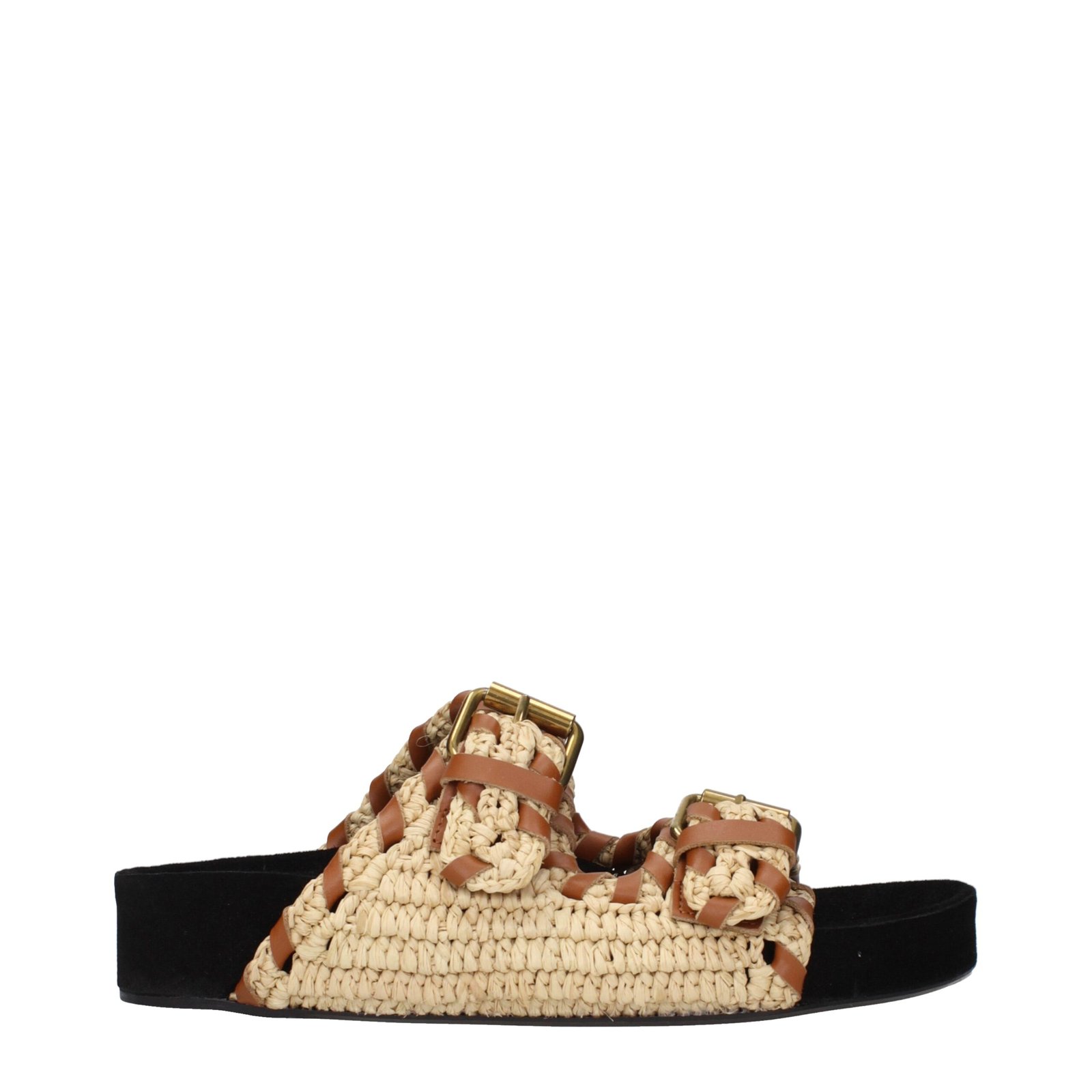 9262375-1.jpeg Isabel Marant Beige Raffia Slippers - Image 1