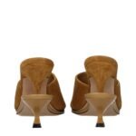 Jacquemus Brown Leather Stiletto Heel Sandals - Image 5