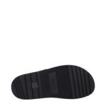 Versace Black Leather Flat Sandals - Image 5