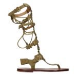 Isabel Marant Gray Leather Flip-Flop Sandals