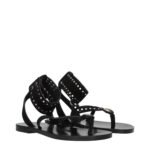 Isabel Marant Black Leather Flip-Flop Sandals - Image 2