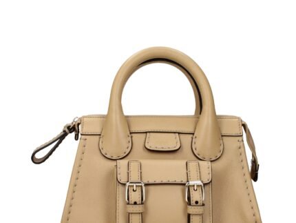 Geantă Chloé Bej din Piele