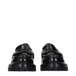 Off-White Black Leather Slip-On Loafers - Image 3