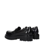 Off-White Black Leather Slip-On Loafers - Image 4