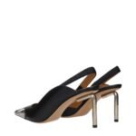 Off-White Black Leather High Heel Pumps - Image 4