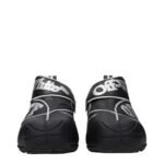 Off-White Black Leather High Top Sneakers - Image 3
