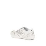 Balenciaga White Calf Leather Bos Taurus Athletic Sneakers - Image 3