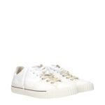 Maison Margiela White Leather Low Top Sneakers - Image 2