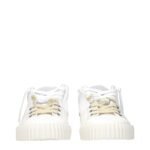 Maison Margiela White Leather Low Top Sneakers - Image 3