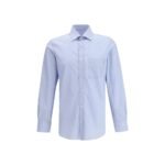 Maison Margiela Blue Cotton Pattern Shirt