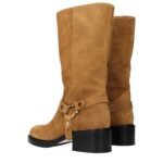 Chloé Brown Leather Ankle Boots - Image 4