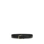 The Row Black Calf Leather Bos Taurus Regular Belt - Image 2