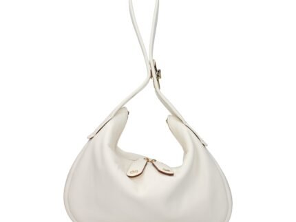 Geantă Valentino Garavani Bej din Piele