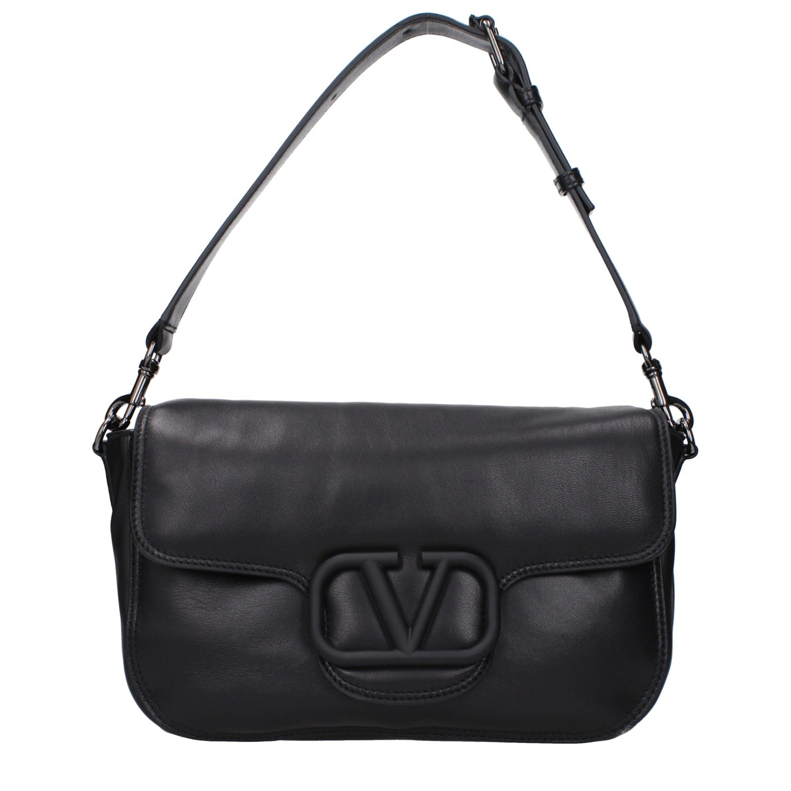 9869864-1.jpeg Valentino Garavani Black Leather Handbag - Image 1