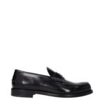 Givenchy Black Leather Slip-On Loafers