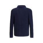 Brunello Cucinelli Blue Cotton Cardigan - Image 2