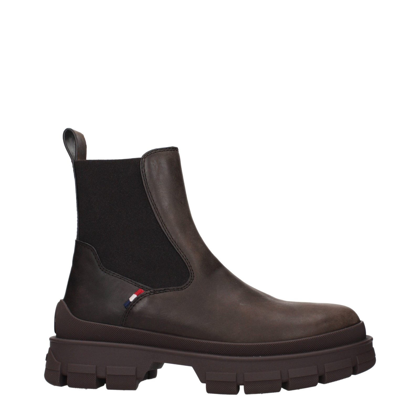 9903780-1.jpeg Moncler Brown Leather Ankle Boots - Image 1