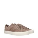 Moncler Brown Leather Sneakers - Image 2