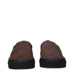 Moncler Brown Leather Slip-On Loafers - Image 3