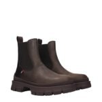 Moncler Brown Leather Ankle Boots - Image 2