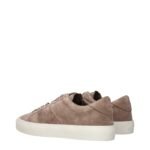 Moncler Brown Leather Sneakers - Image 4