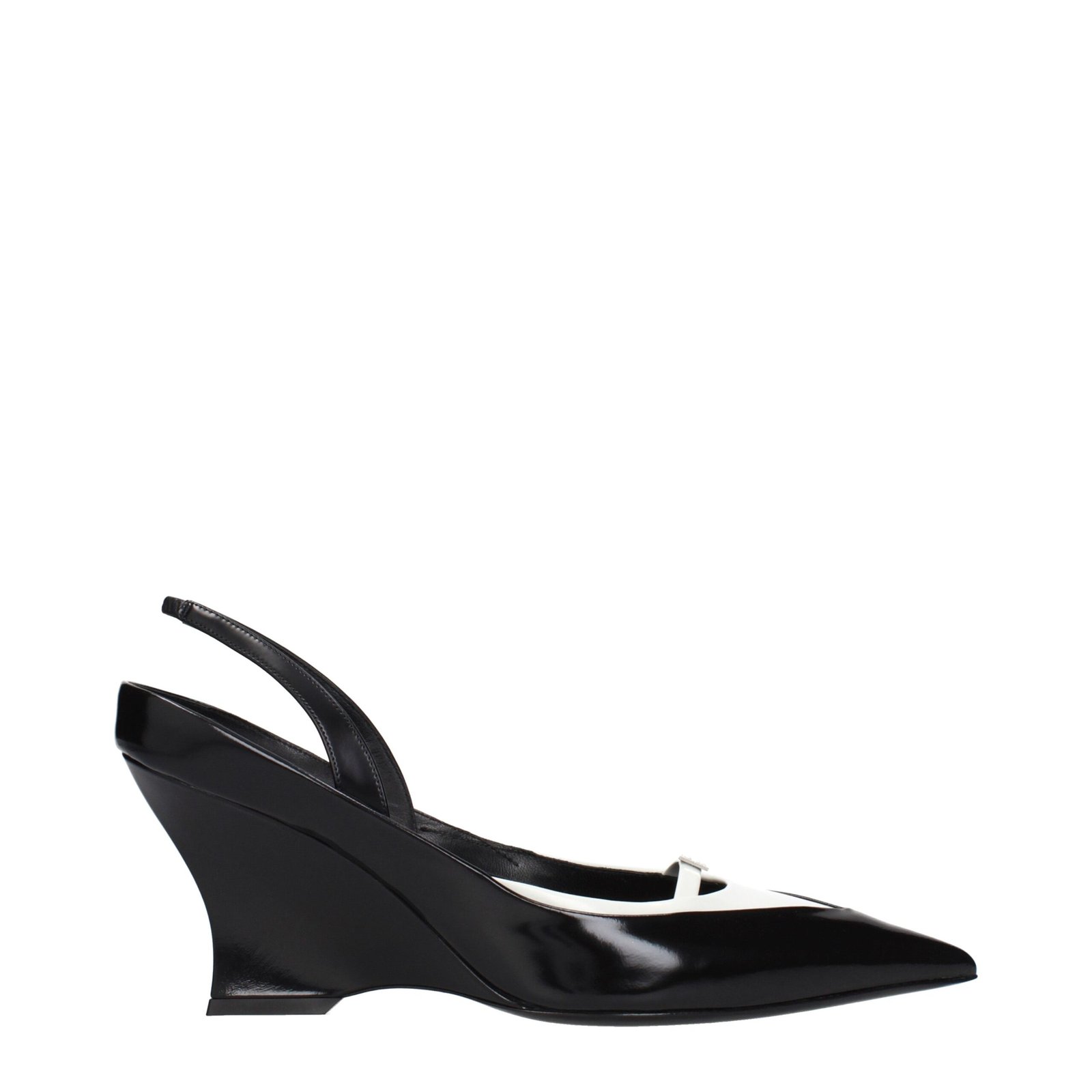 9903880-1.jpeg Givenchy Black Leather Wedge Sandals - Image 1