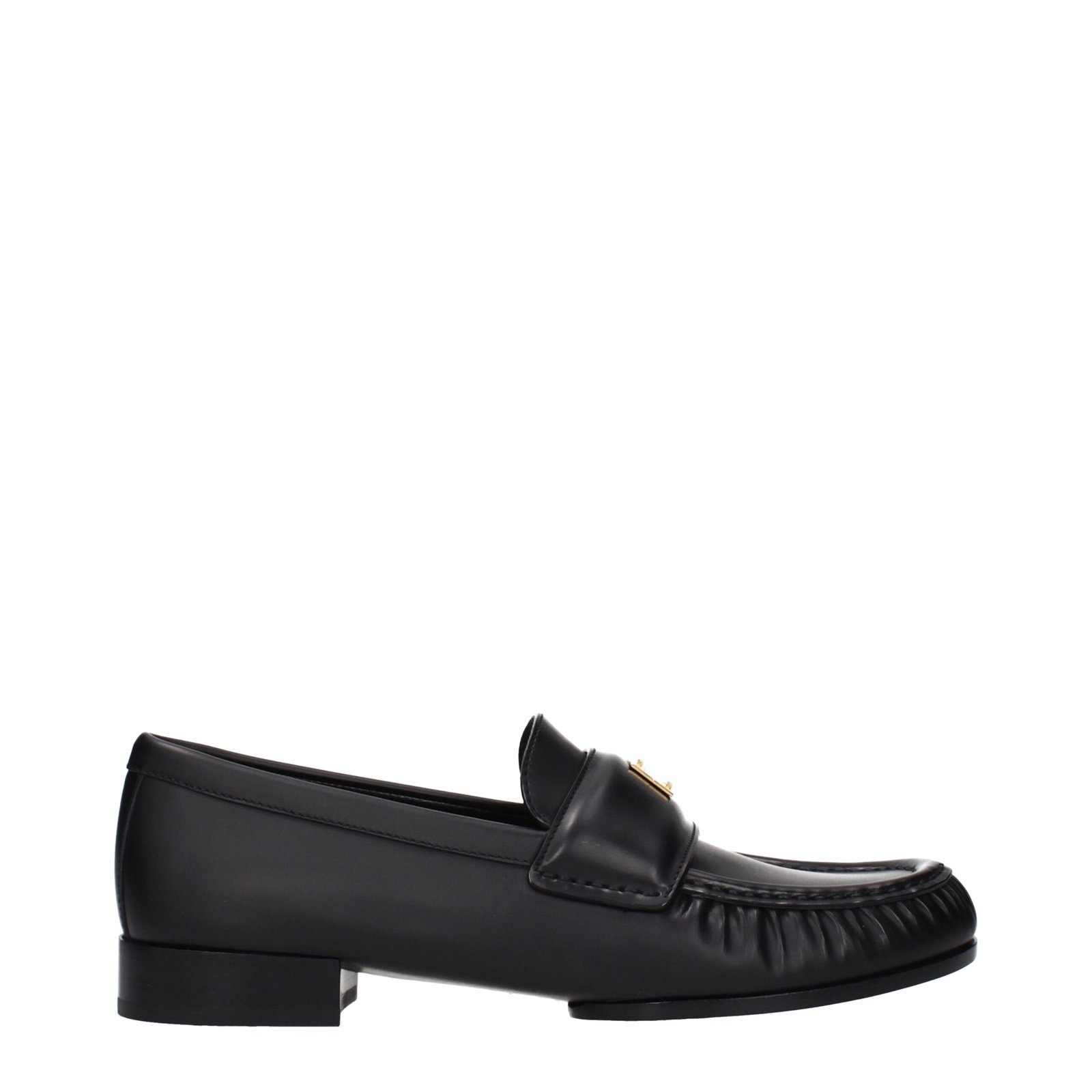 9903891-1.jpeg Givenchy Black Leather Slip-On Loafers - Image 1