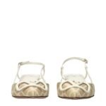 Valentino Garavani Beige Raffia Strap-On Sandals - Image 3