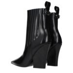 Valentino Garavani Black Leather Ankle Boots - Image 4