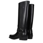 Valentino Garavani Black Leather Boots - Image 4