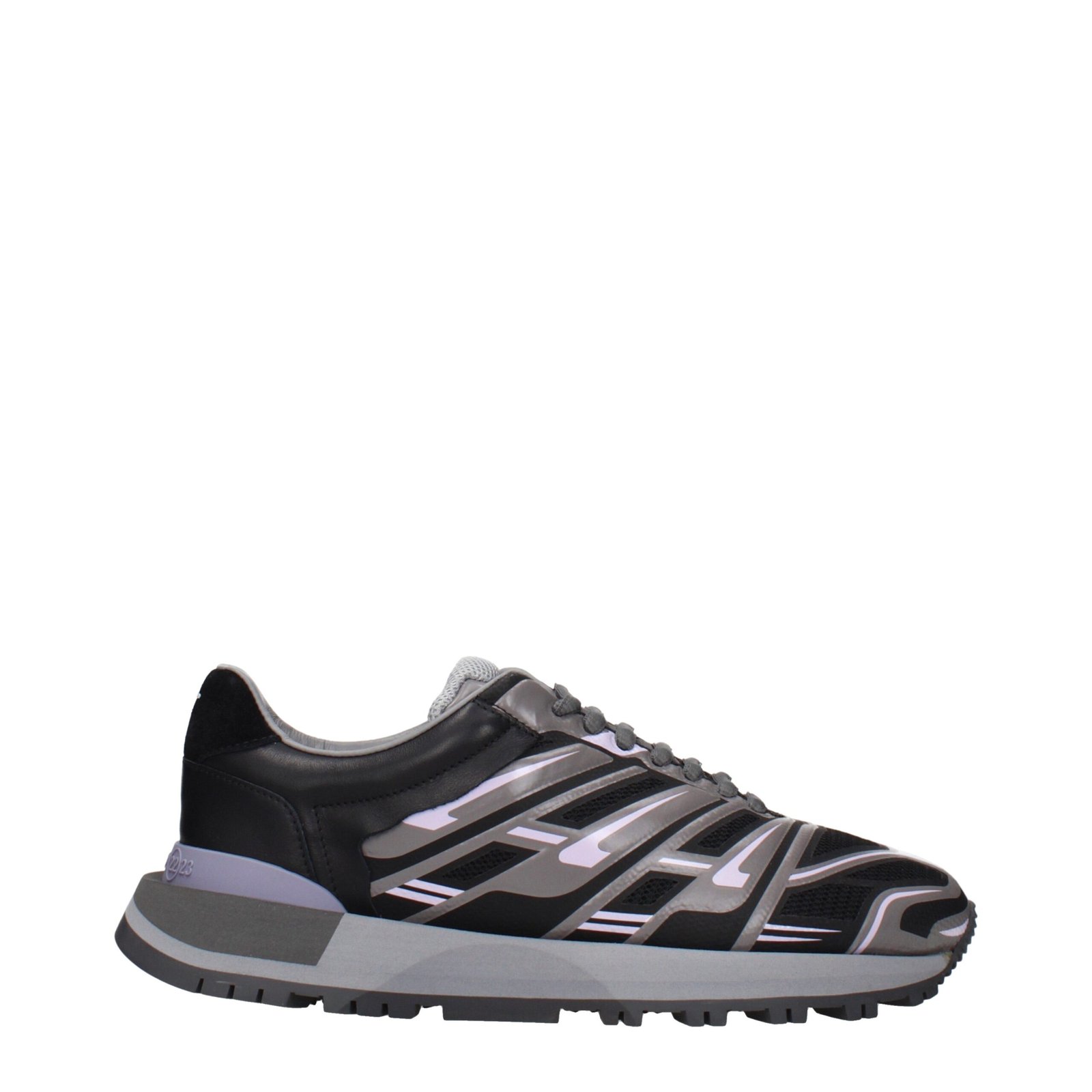 9958201-1.jpeg Maison Margiela Black Fabric Athletic Sneakers - Image 1