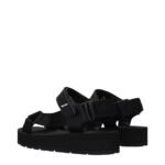 Prada Black Fabric Flat Sandals - Image 4