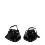 Prada Black Leather Flat Sandals - Image 3