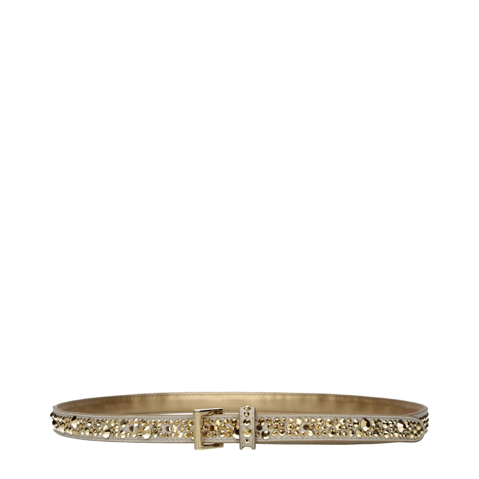 9978578-1.jpeg Prada Gold Leather Regular Belt - Image 1