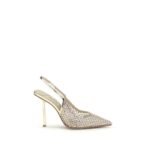 LE SILLA Gold Nylon Platform Pumps