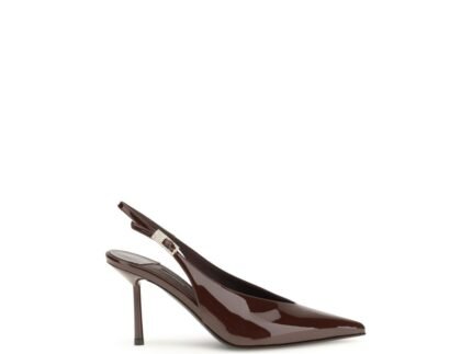 LE SILLA Brown Calf Leather Bos Taurus Platform Pumps