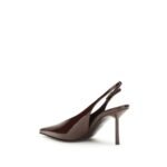 LE SILLA Brown Calf Leather Bos Taurus Platform Pumps - Image 3
