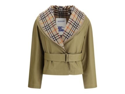 Jachetă Burberry Bej din Bumbac