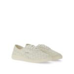 Bottega Veneta White Calfskin Low Top Sneakers - Image 2